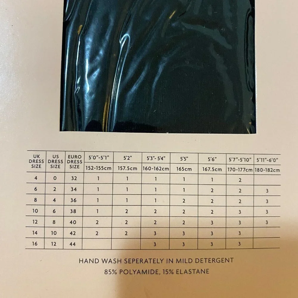 Agent Provocateur Seam & Heel Black Stockings Size 2 NEW (Made in France)